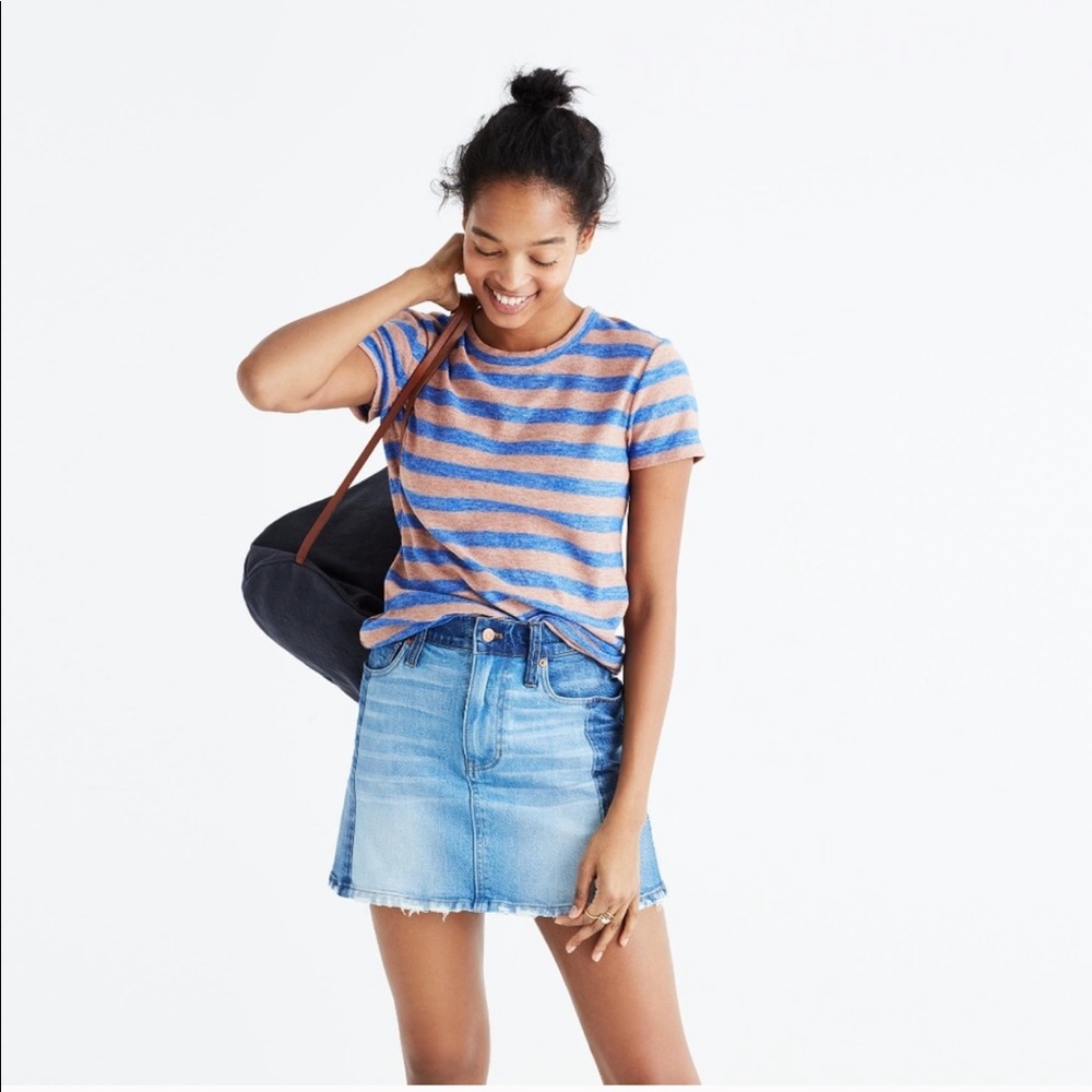 Madewell Crew neck t shirt stripes medium
